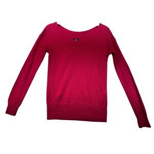 American Eagle Outfitters Womens Knitted Pullover Sweater Size M Red Long Sleeve